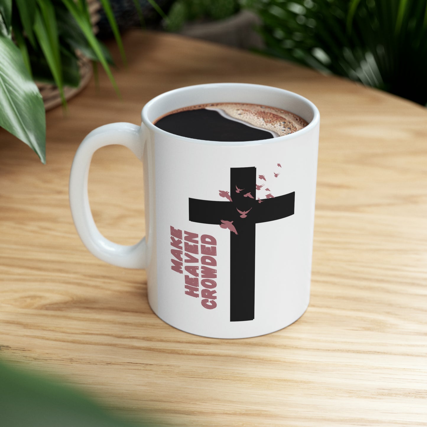 Make Heaven Crowded Mug (Black)