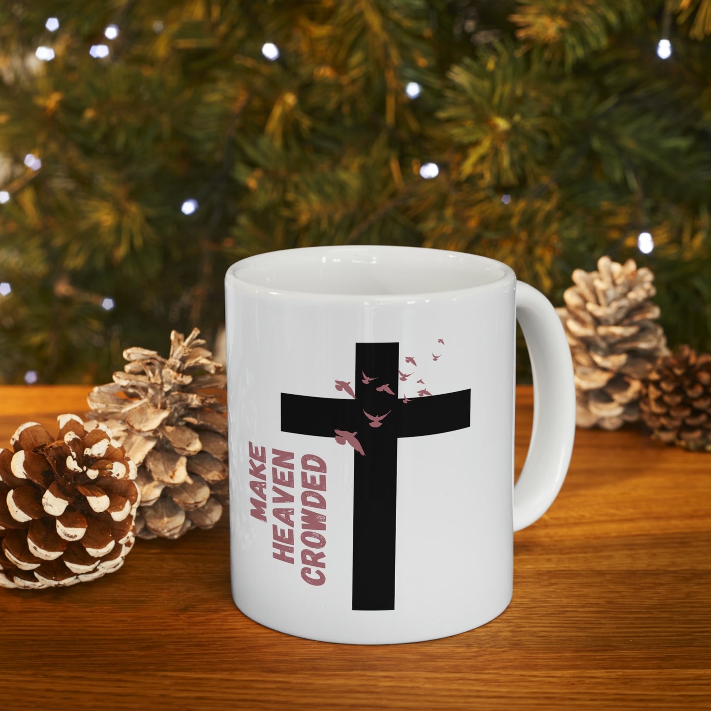 Make Heaven Crowded Mug (Black)