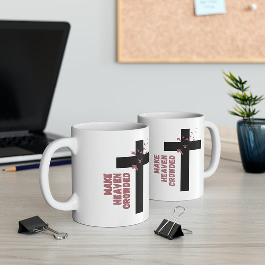 Make Heaven Crowded Mug (Black)