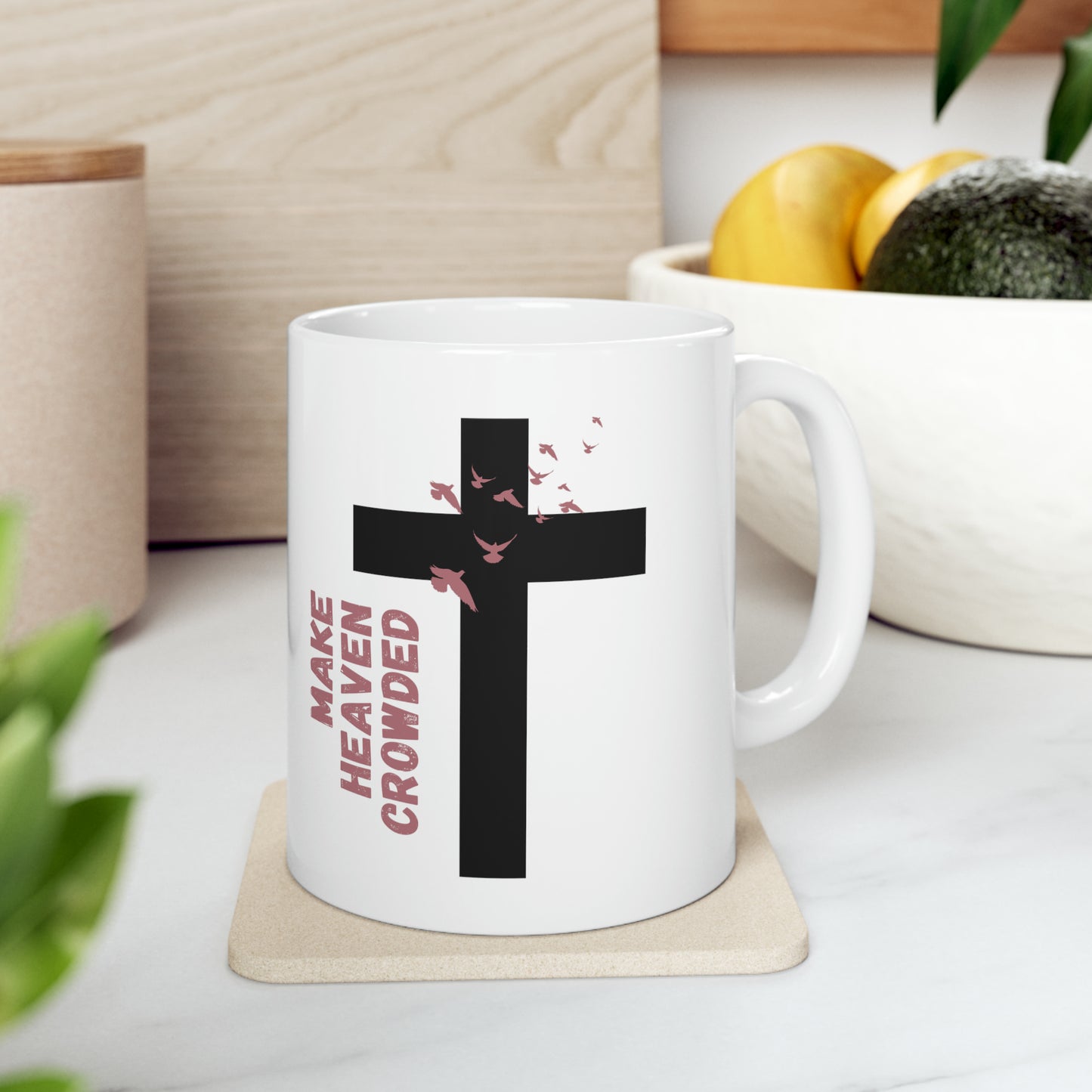 Make Heaven Crowded Mug (Black)